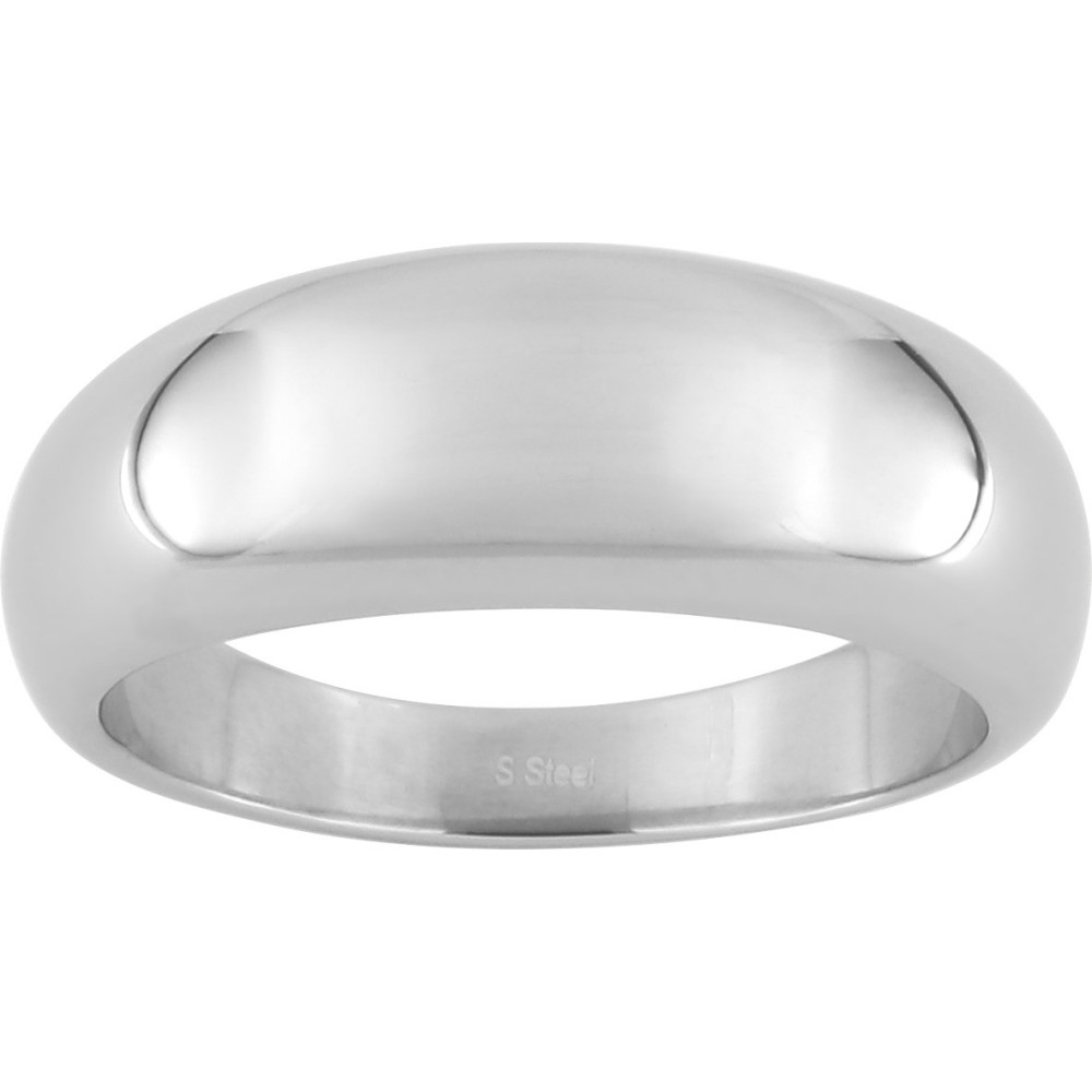 La Bague acier jonc, largeur 7,5 mm by Stauffer La Bague acier jonc, largeur 7,5 mm by Stauffer
