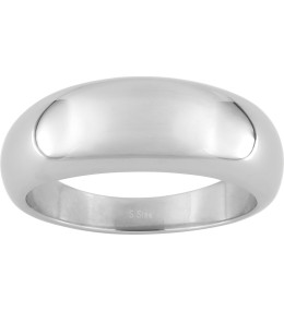 La Bague acier jonc, largeur 7,5 mm by Stauffer