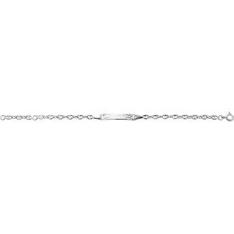 La Gourmette bébé argent 925/1000, mailles grains de café by Stauffer