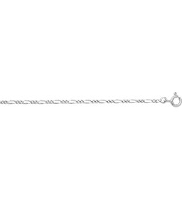 La Chaîne argent 925/1000, mailles alternées 1+2, largeur 1,70 mm, longueur 45 cm by Stauffer