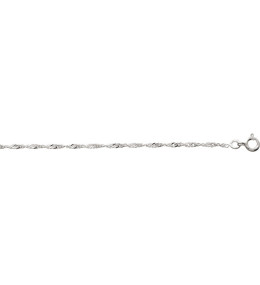 Bijoux - Chaîne argent 925/1000, mailles singapour, by Stauffer