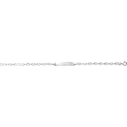 La Gourmette bébé argent 925/1000, mailles grain de café by Stauffer