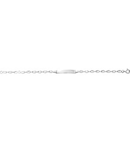 La Gourmette bébé argent 925/1000, mailles grain de café by Stauffer
