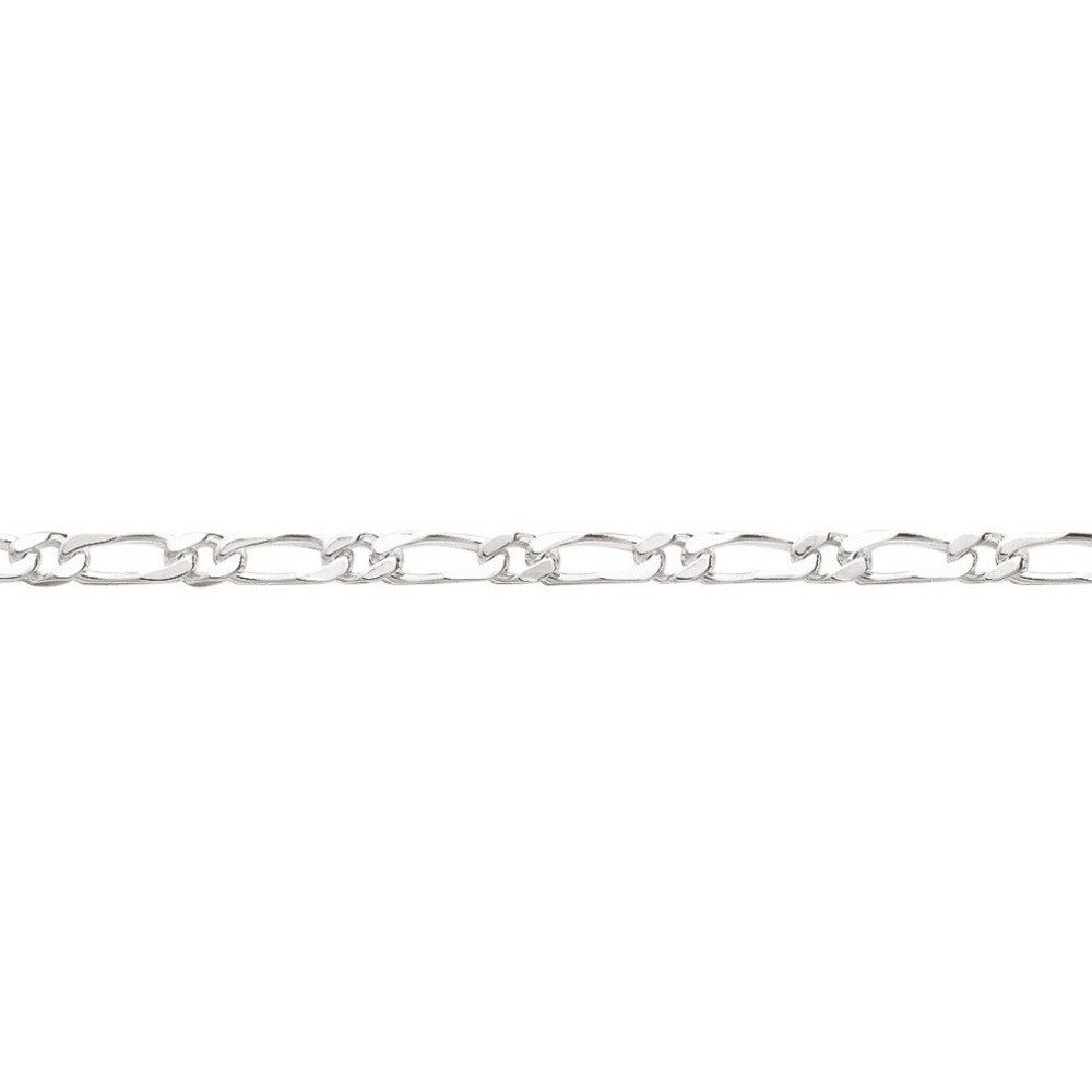 La Chaîne argent 925/1000, mailles alternées 1+1, largeur 4 mm, longueur 50 cm by Stauffer