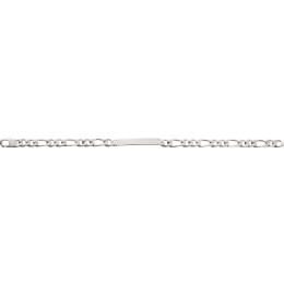 Le Bracelet Gourmette argent 925/1000, mailles alternées 1+2, largeur 5 mm, by Stauffer