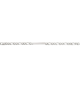 Le Bracelet Gourmette argent 925/1000, mailles alternées 1+2, largeur 5 mm, by Stauffer