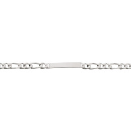 Le Bracelet Gourmette argent 925/1000, mailles alternées 1+2, largeur 5 mm, by Stauffer