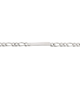 Le Bracelet Gourmette argent 925/1000, mailles alternées 1+2, largeur 5 mm, by Stauffer