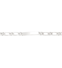 Le Bracelet Gourmette argent 925/1000, mailles alternées 1+1, largeur 6 mm, by Stauffer