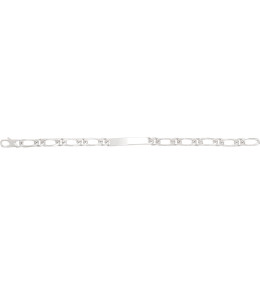 Le Bracelet Gourmette argent 925/1000, mailles alternées 1+1, largeur 6 mm, by Stauffer
