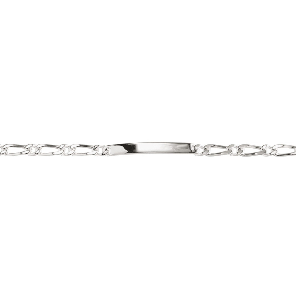 Le Bracelet Gourmette argent 925/1000, mailles alternées 1+1, largeur 4 mm, by Stauffer