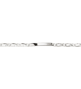 Le Bracelet Gourmette argent 925/1000, mailles alternées 1+1, largeur 4 mm, by Stauffer