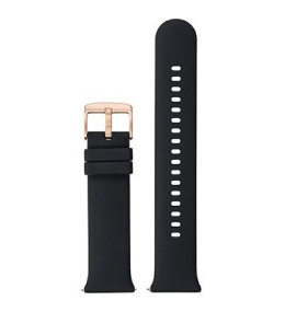 Bracelet interchangeable silicone noir, montre femme TEKDAY Connectée 675879