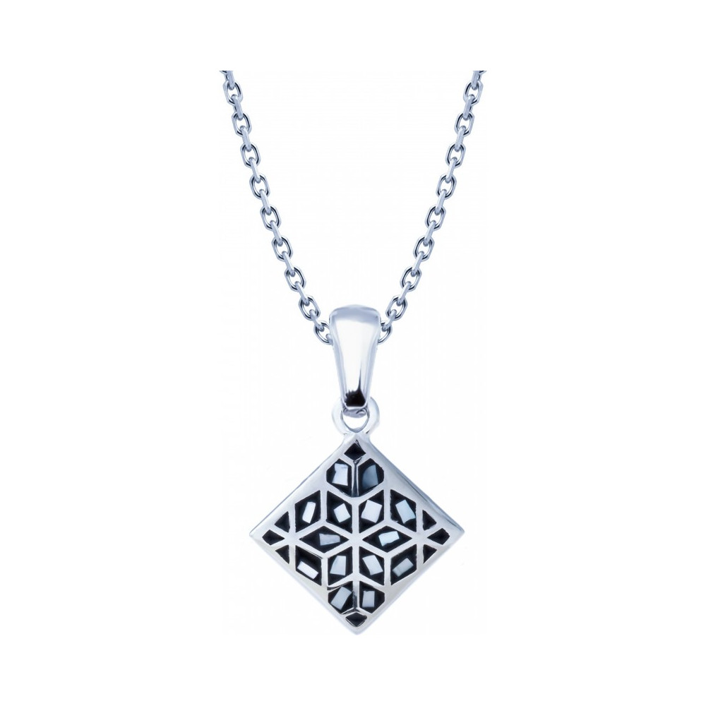 Le Collier en acier, nacre et émail, ODENA - IJ 432