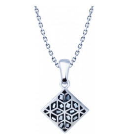 Le Collier en acier, nacre et émail, ODENA - IJ 432