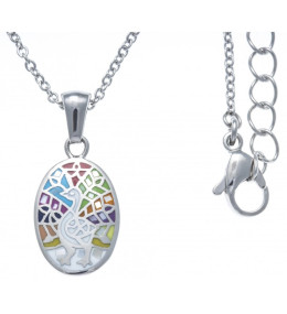 Le Collier en acier, nacre et émail, ODENA - IM 408