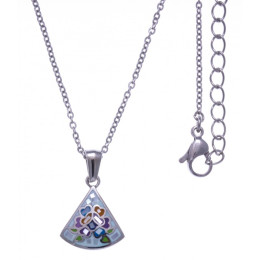 Le Collier en acier, nacre et émail, ODENA - IM 421