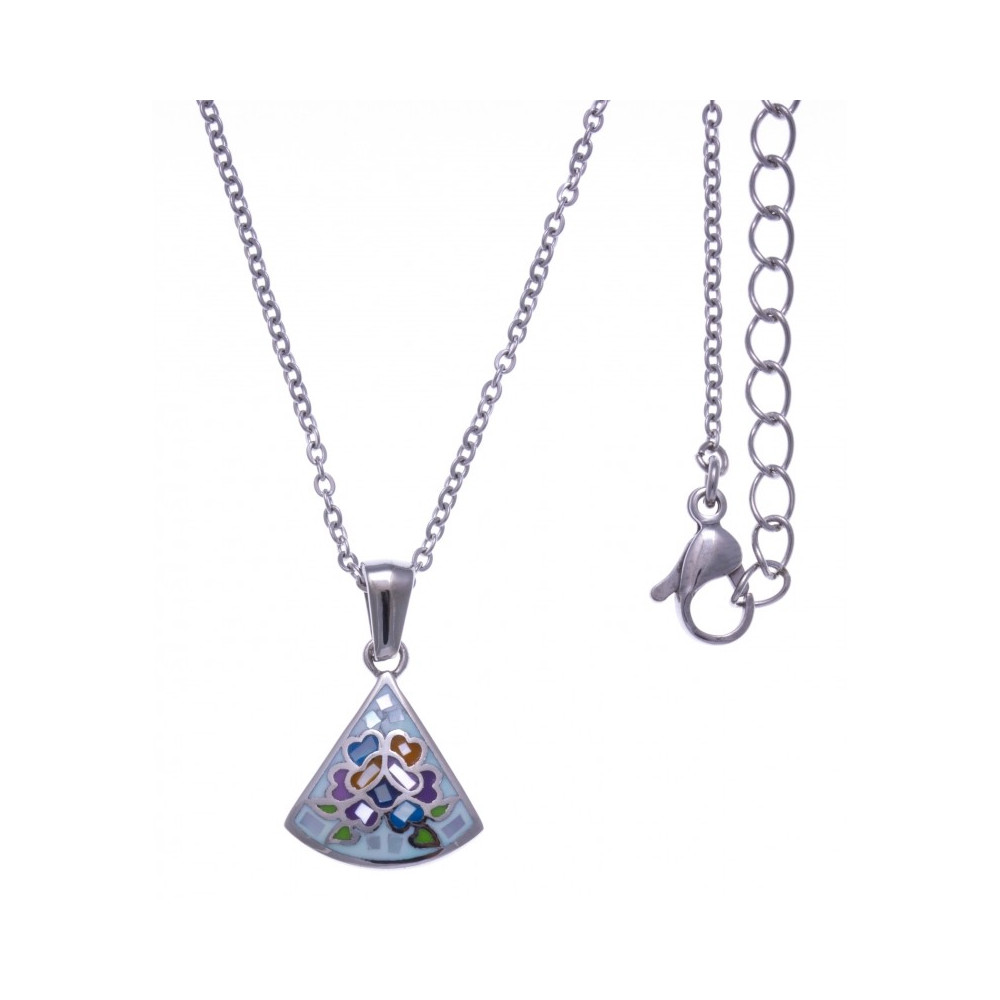 Le Collier en acier, nacre et émail, ODENA - IM 421