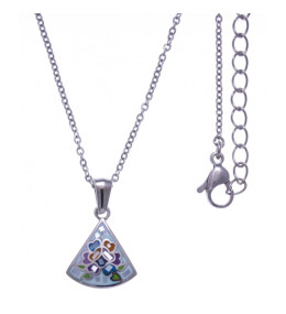 Le Collier en acier, nacre et émail, ODENA - IM 421