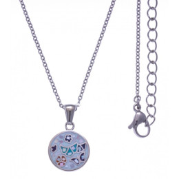 Le Collier en acier, nacre et émail, ODENA - IM 425