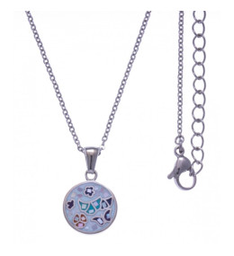 Le Collier en acier, nacre et émail, ODENA - IM 425