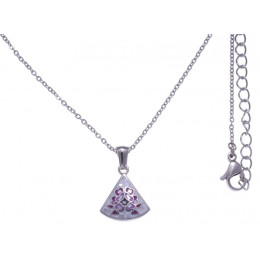 Le Collier en acier, nacre et émail, ODENA - IM 435