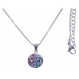 Le Collier en acier, nacre et émail, ODENA - IM 437