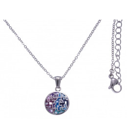 Le Collier en acier, nacre et émail, ODENA - IM 437