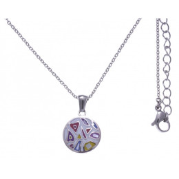 Le Collier en acier, nacre et émail, ODENA - IM 439