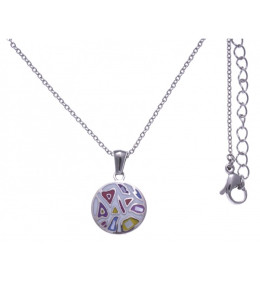 Le Collier en acier, nacre et émail, ODENA - IM 439