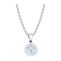 Le Collier en acier, nacre et émail, ODENA - IM 486