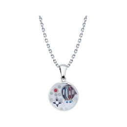 Le Collier en acier, nacre et émail, ODENA - IM 498