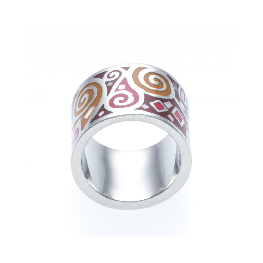 La Bague acier émail, nacre, ODENA - IC 154