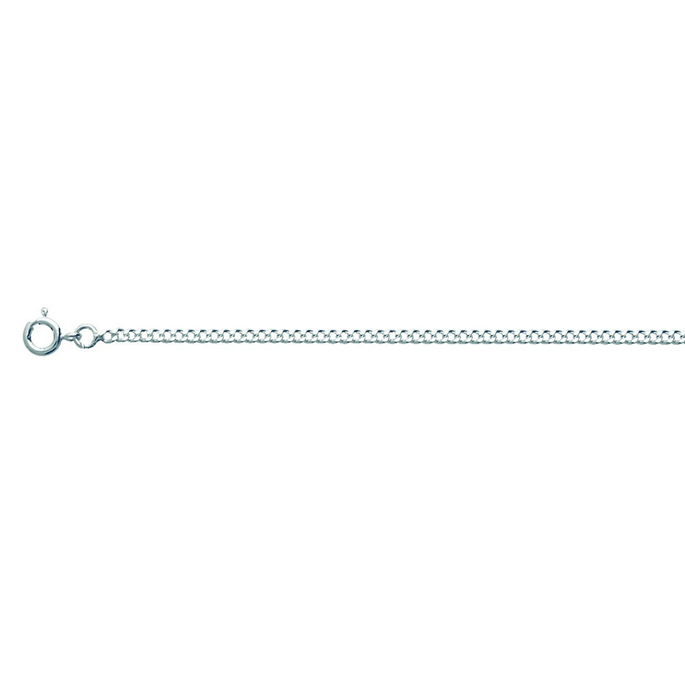 La Chaîne mixte argent 925/1000, mailles gourmette, largeur 2,10 mm, longueur 50 cm by Stauffer