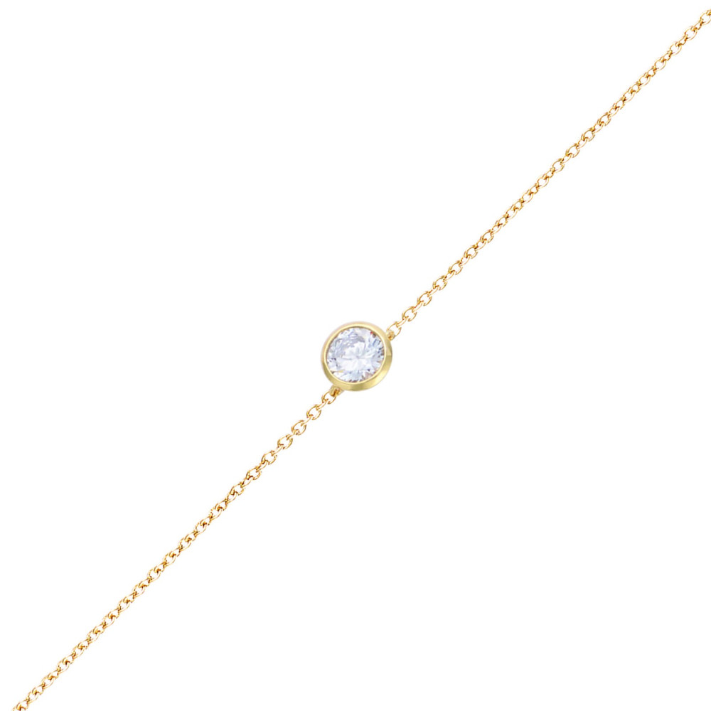 Bracelet Femme GO Mademoiselle en Plaqué or, oxyde de zirconium 605593