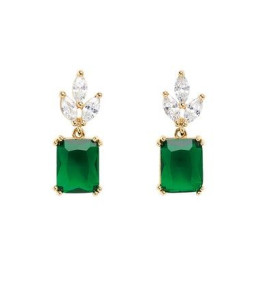 Boucles d'oreilles Femme GO Mademoiselle en Plaqué or, oxydes de zirconium multicolores 606624