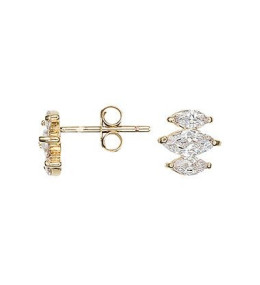 Boucles d'oreilles Femme GO Mademoiselle en Plaqué or, oxydes de zirconium 606622