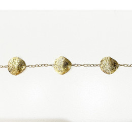 le Bracelet or jaune 750/1000, motifs chips, by Stauffer