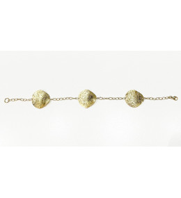 le Bracelet or jaune 750/1000, motifs chips, by Stauffer