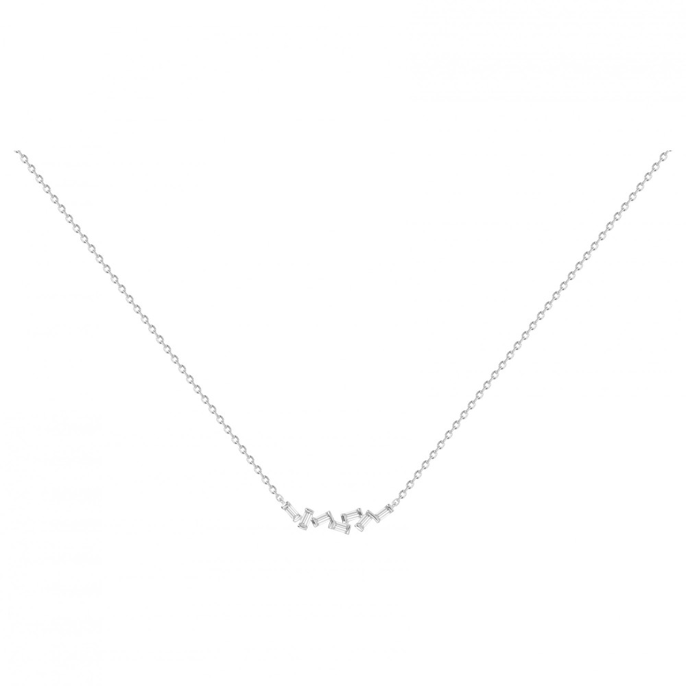 Collier Argent 925/1000 et 7 oxydes de zirconium by Stauffer