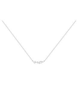 Collier Argent 925/1000 et 7 oxydes de zirconium by Stauffer