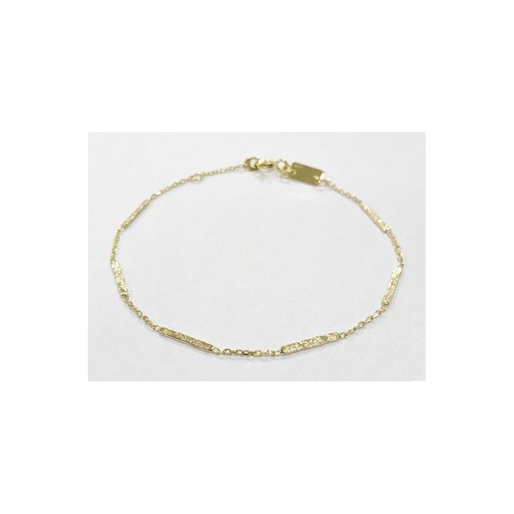 le Bracelet or jaune 375/1000, motifs grunge, by Stauffer