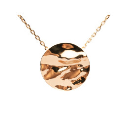 le Collier or jaune 375/1000, motif rond froissé, by Stauffer