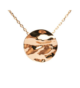 le Collier or jaune 375/1000, motif rond froissé, by Stauffer