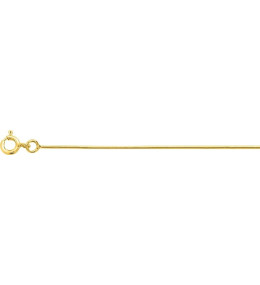 La Chaîne or jaune 750/1000, mailles serpentine ronde de 0,8 mm by Stauffer
