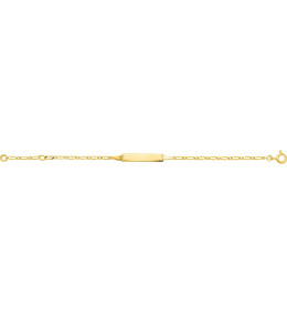 La Gourmette bébé or jaune 750/1000, mailles alternées 1+1, by Stauffer