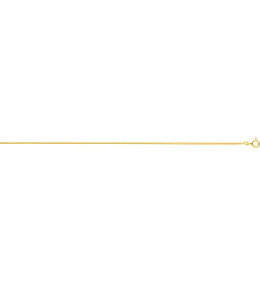 La Chaîne or jaune 750/1000, mailles serpentine, 1,00 mm, longueur 45 cm, by Stauffer.