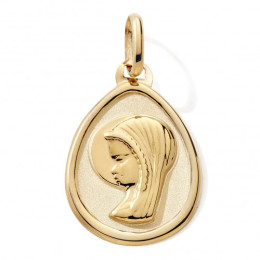 La Médaille Vierge or jaune 375/1000 by Stauffer