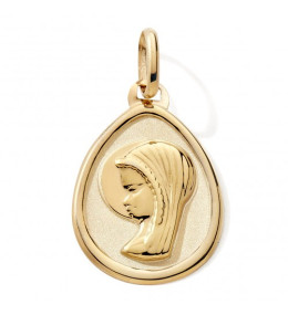 La Médaille Vierge or jaune 375/1000 by Stauffer
