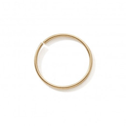 Piercing de nez or jaune 375/1000, anneau de 9 mm by Stauffer